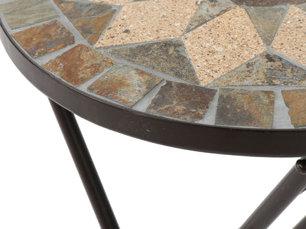 Silvester - End Table - Beige / Black