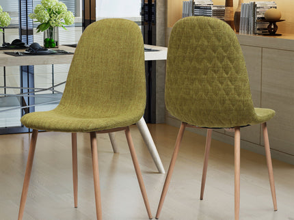 Elegant Dining Chair Set With Fabric