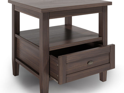 Warm Shaker - End Table - Warm Walnut Brown