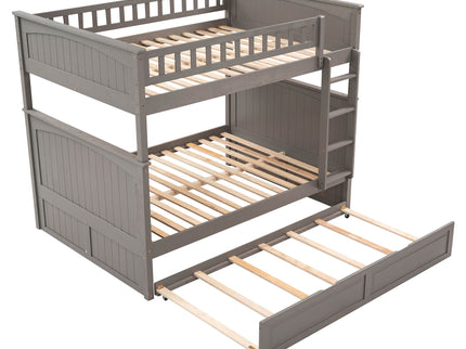 Bunk Bed With Twin Size Trundle, Guardrails