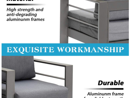 Outdoor Patio Set, All-Weather & Thick Cushions