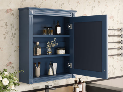 Wall Mounted Bathroom Storage Cabinet With Mirror, Medicine Cabinet With Height Adjustable Shelf