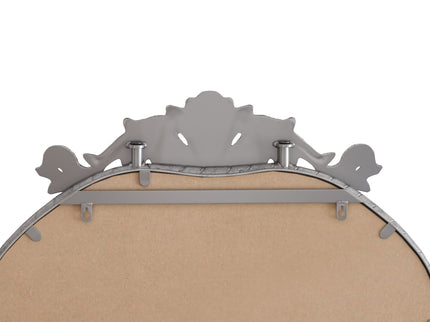 Full Body Arched Mirror With Vintage Carved Applique