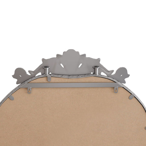 Full Body Arched Mirror With Vintage Carved Applique