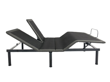 Queen Size Flex Head Adjustable Bed Frame With Voice Activated Controls - Black