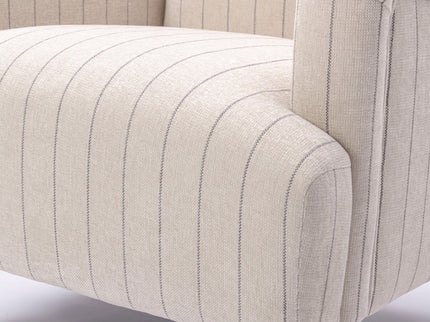Sylvia - Striped Arm Chair - Natural