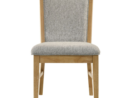 Teleli - Dining Side Chair (Set of 2) - Natural / Gray