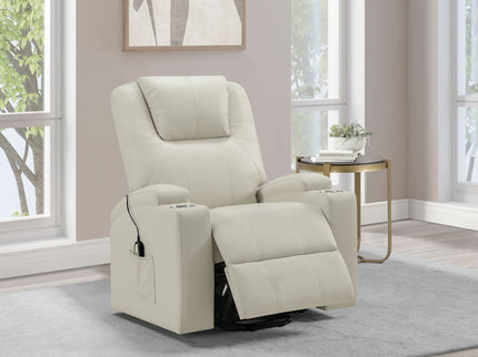 Macklin - Power Lift Massage Recliner With Heat And Dual Cupholders