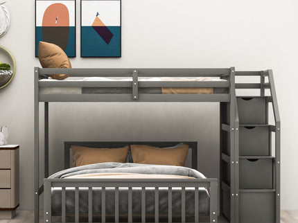 Loft Bed With Staircase And Storage