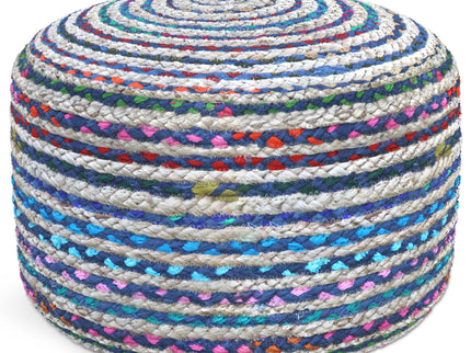 Margo - Handcrafted Round Pouf