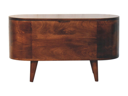 Rounded Lid Up Blanket Box