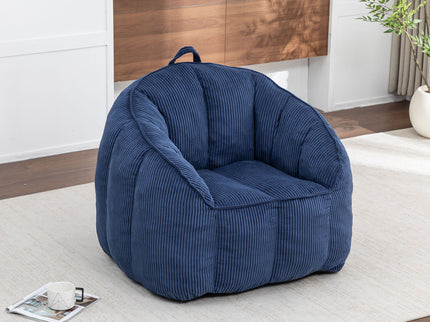 Giant Bean Bag Chair Sofa For Living Room - Dark Blue