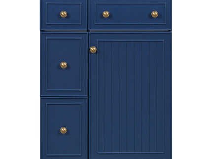 Transitional Style Bathroom Vanity Cabinet With Ceramic Sink