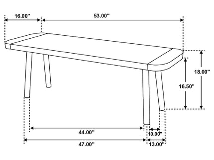 Jennie - Dining Bench - Natural Wood
