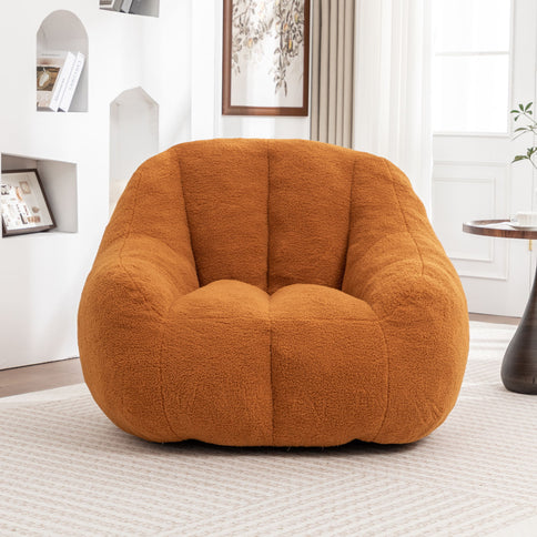 Comfy Bean Bag Chair With Memory Foam Filler, Tufted Soft