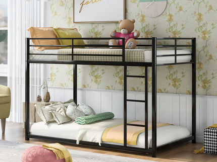 Metal Bunk Bed, Low Bunk Bed With Ladder