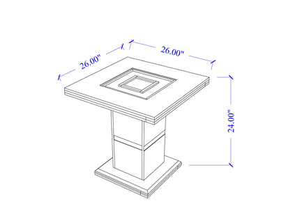 Ariya - End Table - Black
