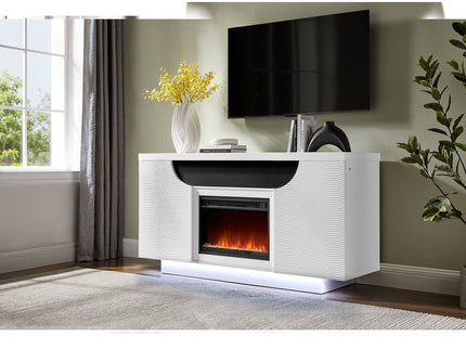 Alessia - Electric Fireplace With Multi Color LED And Flame Settings