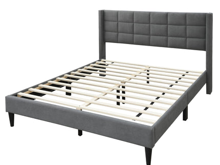 Bed Upholstered Box Design Headboard
