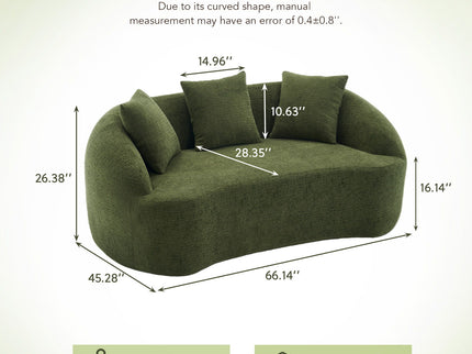 Loveseat Sofa, Compact Design For Small Spaces