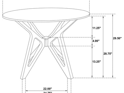 Barlow - Round Dining Table - Light Brown