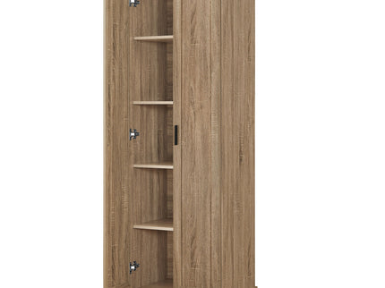 Storage Cabinet With Adjustable Shelves, 2 Doors, Rectangle Design For Bathroom
