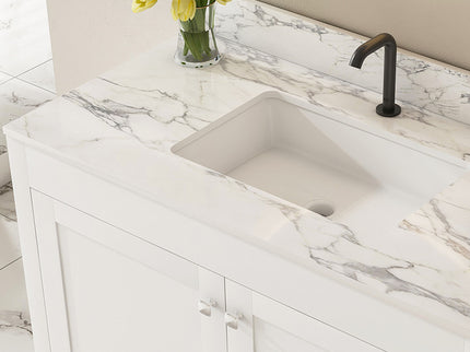 43" Bathroom Vanity, Multi Functional Cabinet - White