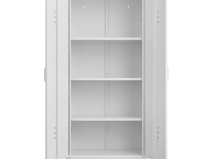 Modern Storage Cabinet With Adjustable Shelves, Magnetic Door Stopper
