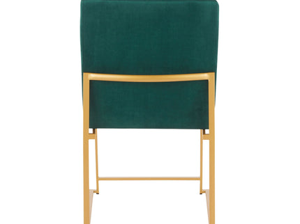 Fuji - Contemporary Stylish Frame, High Back Dining Chair (Set of 2)
