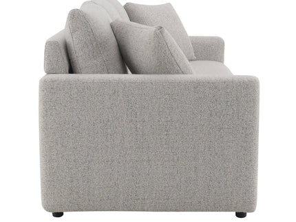 Connie - Boucle Sleeper Sectional Sofa With 2 Toss Pillows - Beige