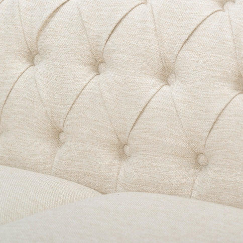Chesterfield Style 3 Seater Sofa With Deep Button Tufting