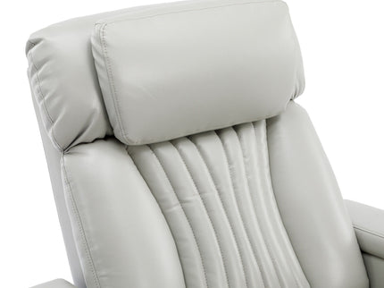 270° Power Swivel Recliner Home Theater Chair With Hidden Arm Storage, LED Light, Cup Holder, And Tray Table