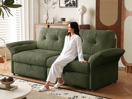 Sofa Bed, 2 In 1 Design For Living Rooms