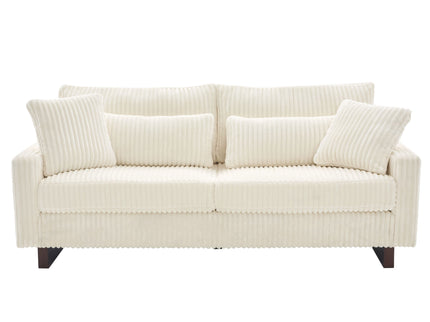 Modern Loveseat Sofa With 4 Pillows
