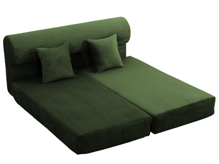 Convertible Sofa Bed, 2 Seater Fold Out Floor Couch