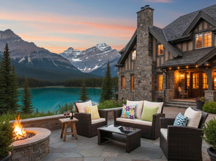 Modern Patio Set With Table And Cushions