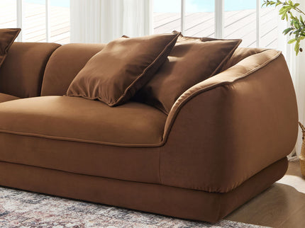 Nordic Modern Sofa With Removable Pillowcase, High Density Sponge Filling, 4 Throw Pillows