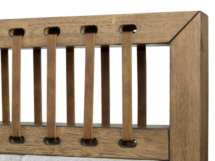Elegant Design Upholstered And Strap Panel Bed