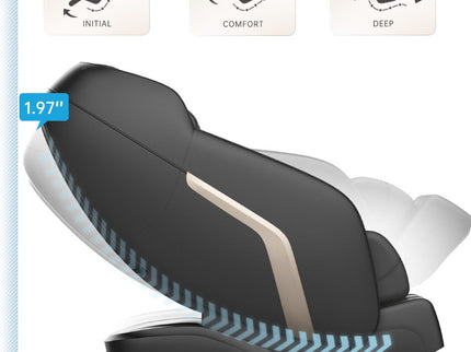Massage Chair, Zero Gravity Shiatsu Massage Chairs Full Body And Recliner Sl-Track Massage Chair With Bluetooth Speaker, Anion, Thai Stretch, USB Charing, Heating And Foot Roller Massager - Black