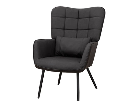 Modern Accent Arm Chair High Back With Metal Legs And Soft Padded