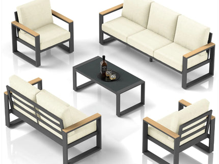 Modern Outdoor Sofa Set With Coffee Table