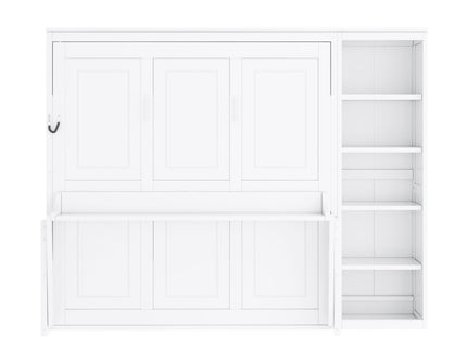 Sturdy Murphy Bed With Desk And Bookshelf