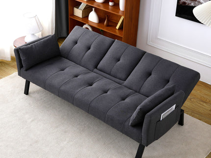 Sofa Bed With Foldable Design And Cup Holder
