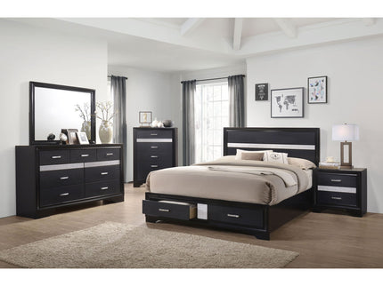 Corbin - Queen Bedroom Set With Storage - Black