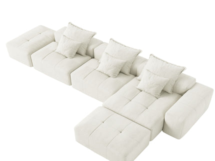 Modern Oversized Diy Combination Modular Sectional Sofa With Pillows