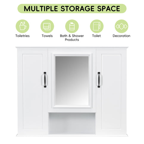 Modern Wall Mounted Medicine Cabinet With Mirror