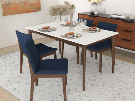 Laura - Mid-Century Modern Solid Wood Dining Chair (Set of 2)