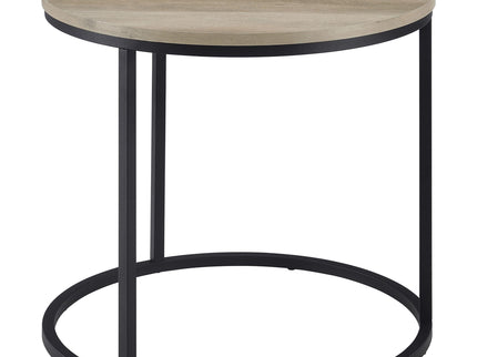 Arrize - Round Side End Table - Pine Wood