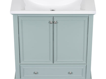 Modern Bathroom Vanity With Sink Combo, Multi Functional Cabinet With Doors And Drawer
