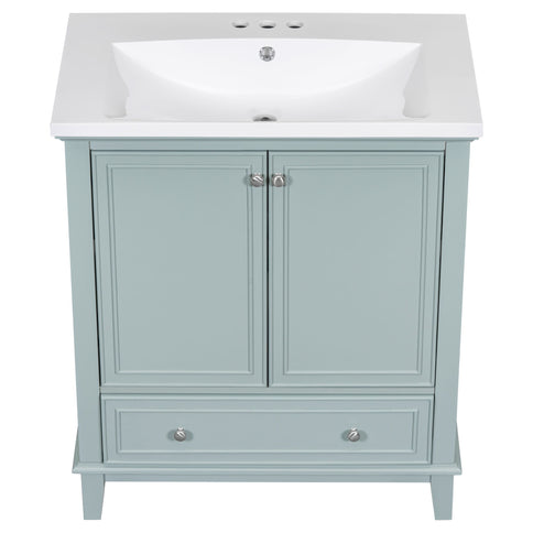 Modern Bathroom Vanity With Sink Combo, Multi Functional Cabinet With Doors And Drawer
